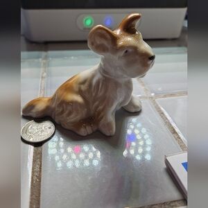 Vintage Ceramic Shaggy Dog Figurine